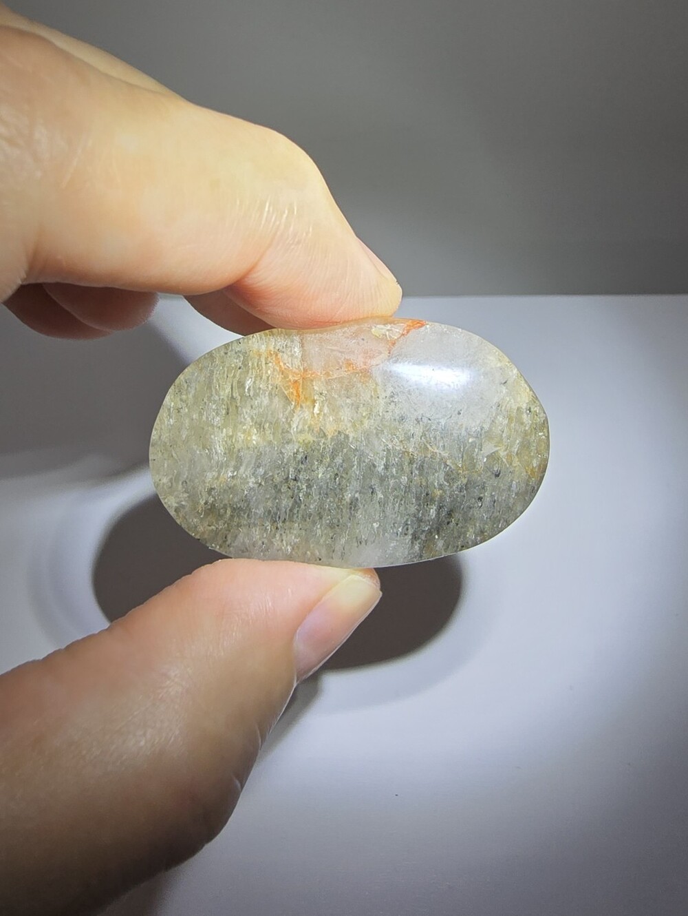 Thousand Layer Crystal Garden Quartz Palmstone #D